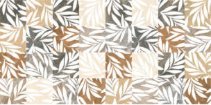 Emboss Gloss Leaves Mosaic 1