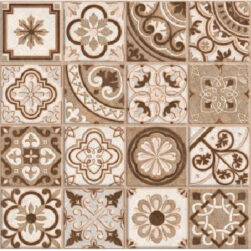 Emboss Gloss Moroccan Art Brown 1