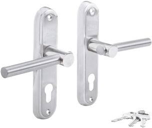 Link 1003 KY Iron 200mm Mortice Handle Lock Set With 1001 Bullet Lock1