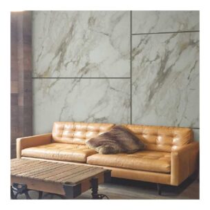 Airolam 5177QZ-Venetian Beauty marble laminate sheet in a modern living room interior.