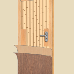 Wudlay Club 505 Flush Door | 30 mm, Gold Pine,IS-2202, BWP Grade