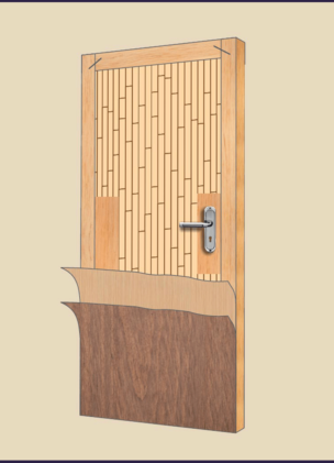 Wudlay Club 505 Flush Door | 30 mm, Gold Pine,IS-2202, BWP Grade