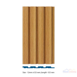 Glica GL-129 Interior Louver (12mm x 125mm, Length 2.44m): Elegant and functional louver with a wood grain pattern