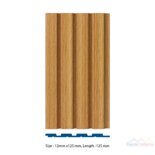 Glica GL-129 Interior Louver (12mm x 125mm, Length 2.44m): Elegant and functional louver with a wood grain pattern