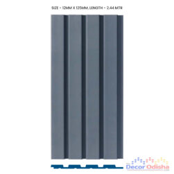 Glica GL-174 Interior Louver (12mm x 125mm, Length 2.44m): Elegant and functional grey louver.